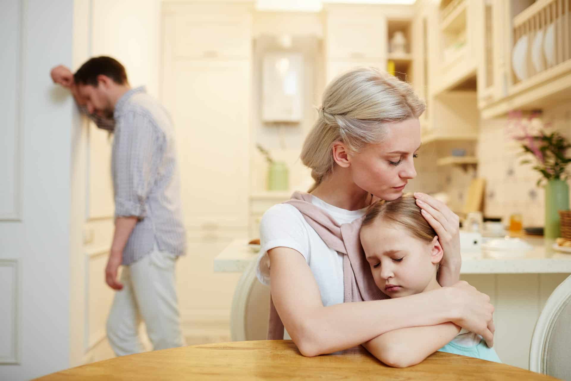Bild einer Trennungsfamilie